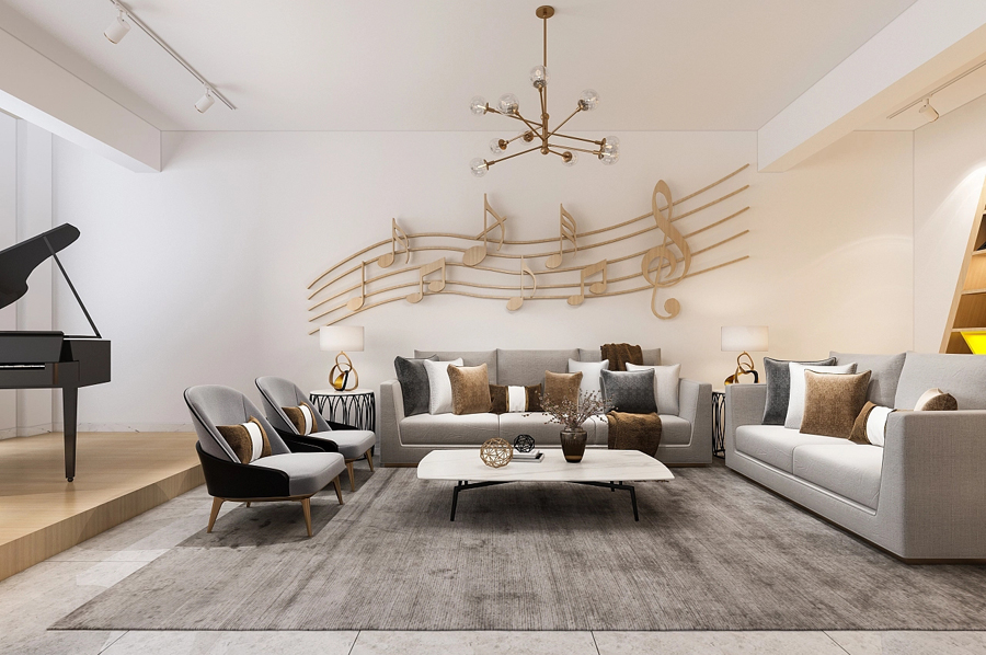 「培訓機構(gòu)裝修」成人樂器中心裝修效果圖