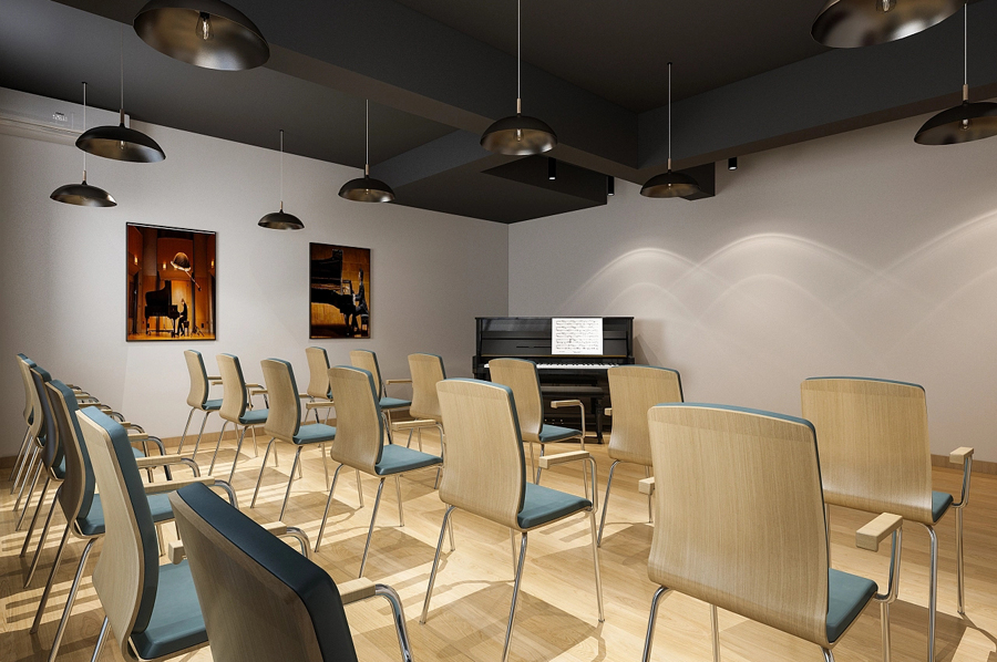 「培訓機構(gòu)裝修」成人樂器中心裝修效果圖